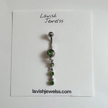 Load image into Gallery viewer, DROPLET DANGLE BELLY RING
