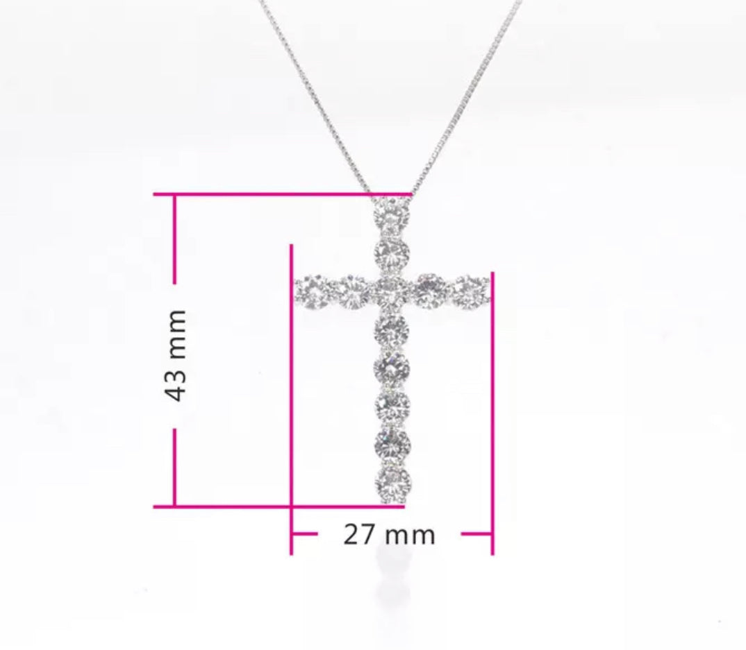 DIAMOND CROSS NECKLACE – Lavish Jewelss