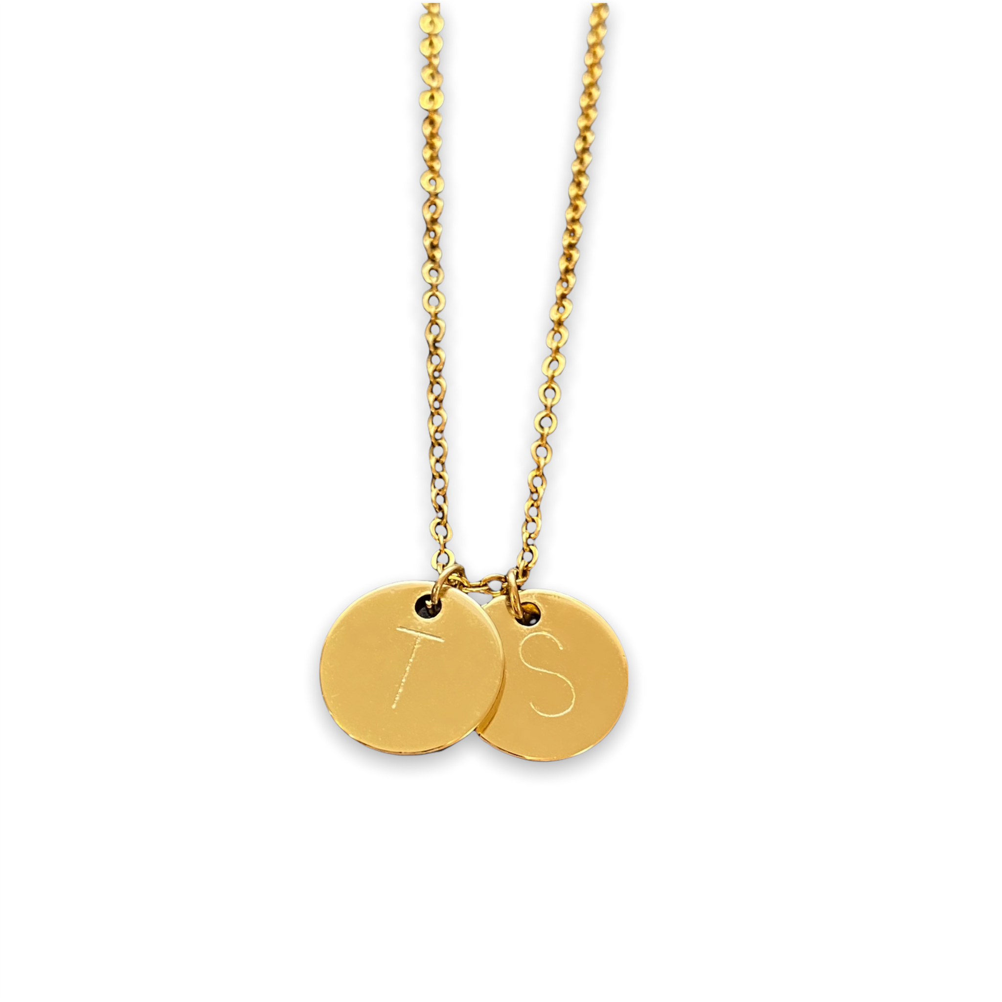 Buy the Gold Layered Crescent and Disc Necklace | JaeBee Jewelry