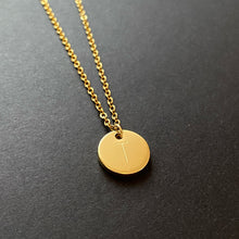 Load image into Gallery viewer, STAMPED INITIAL NECKLACE
